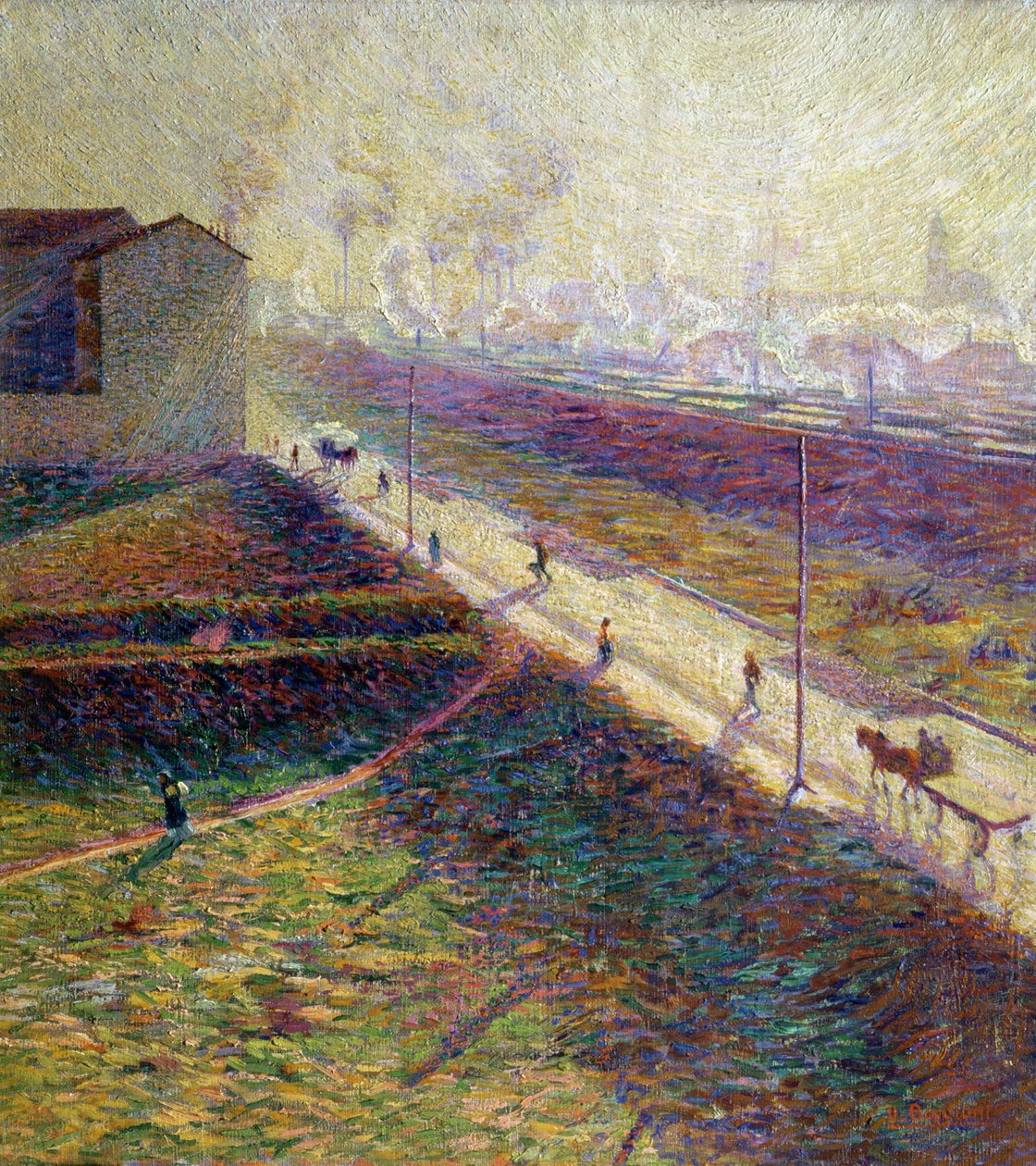 The Morning, 1909 (painel) de Umberto Boccioni
