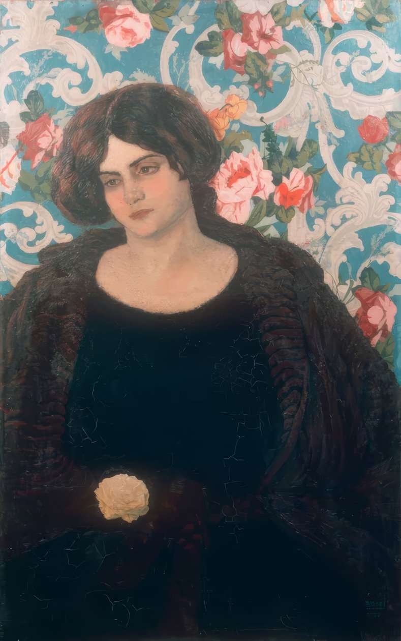 Bigia, a irmã mais nova do artista de Umberto Boccioni