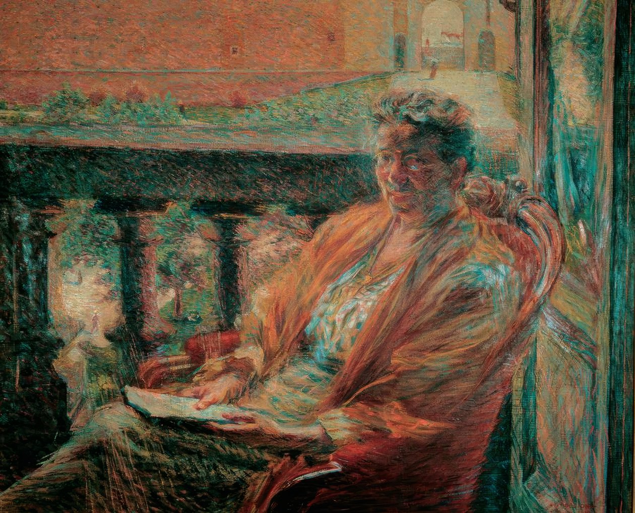 Retrato da Sra. Meta Quarck de Umberto Boccioni