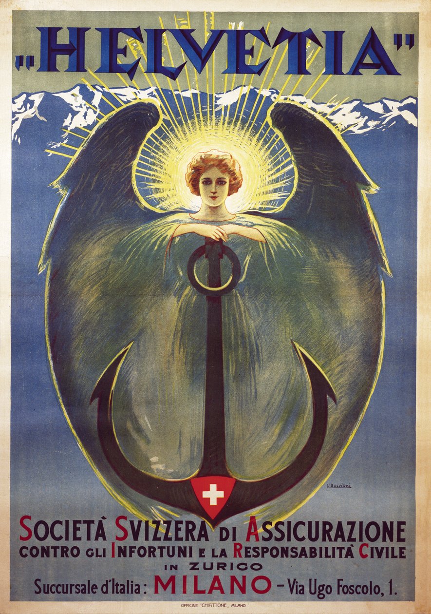 Cartaz Helvetia de Umberto Boccioni de Umberto Boccioni