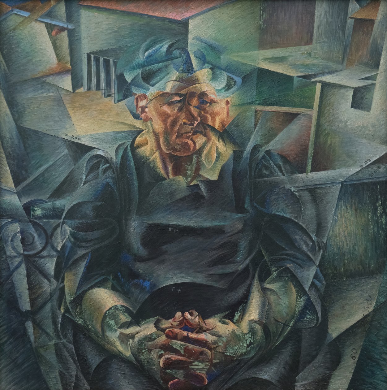 Construção horizontal de Umberto Boccioni