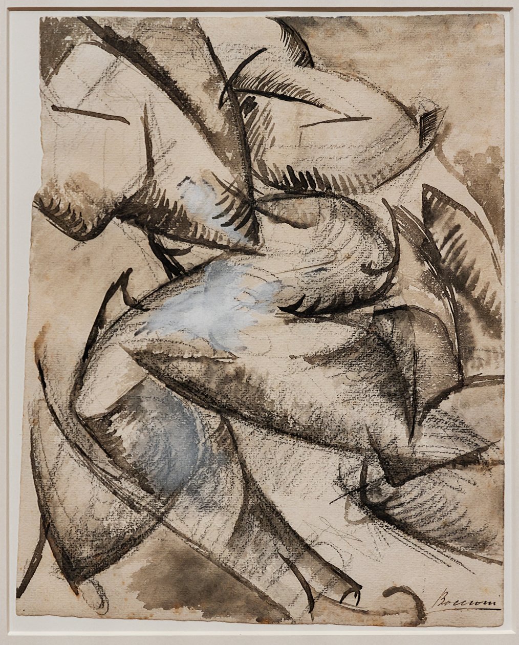 Eu quero le formas humanas em movimento (Músculos em movimento) de Umberto Boccioni