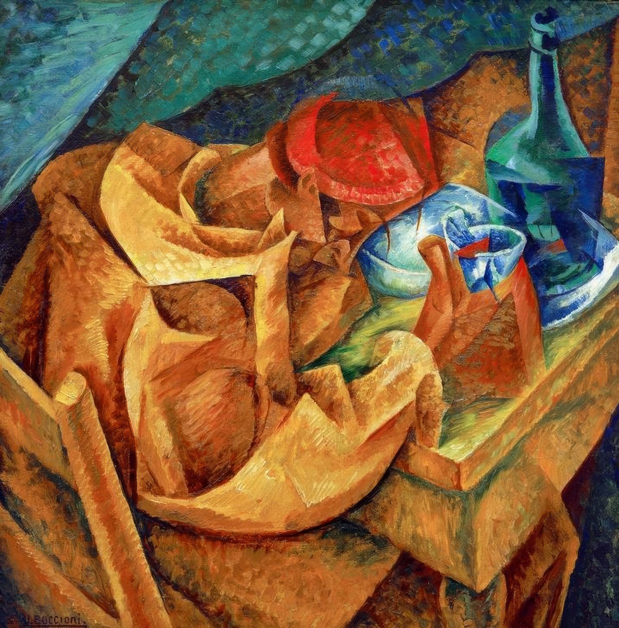 O bebedor de Umberto Boccioni