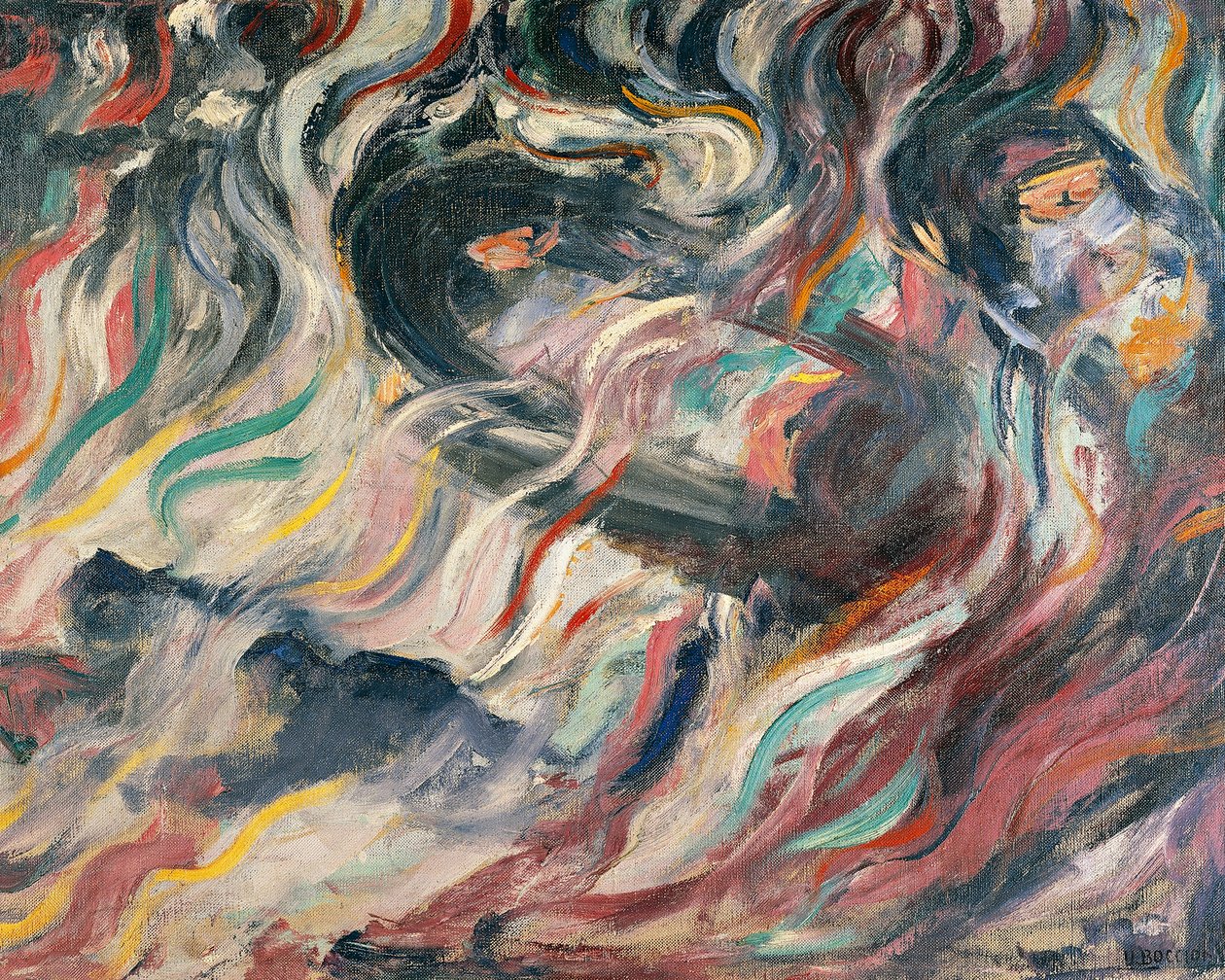 Humores: despedidas de Umberto Boccioni (1882-1916), detalhe de Umberto Boccioni