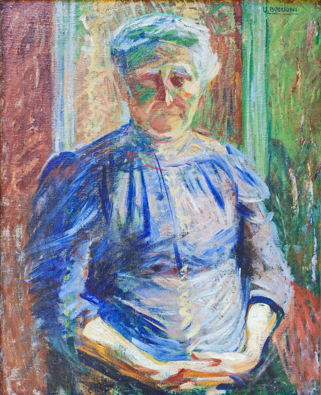 Retrato da mãe de Umberto Boccioni