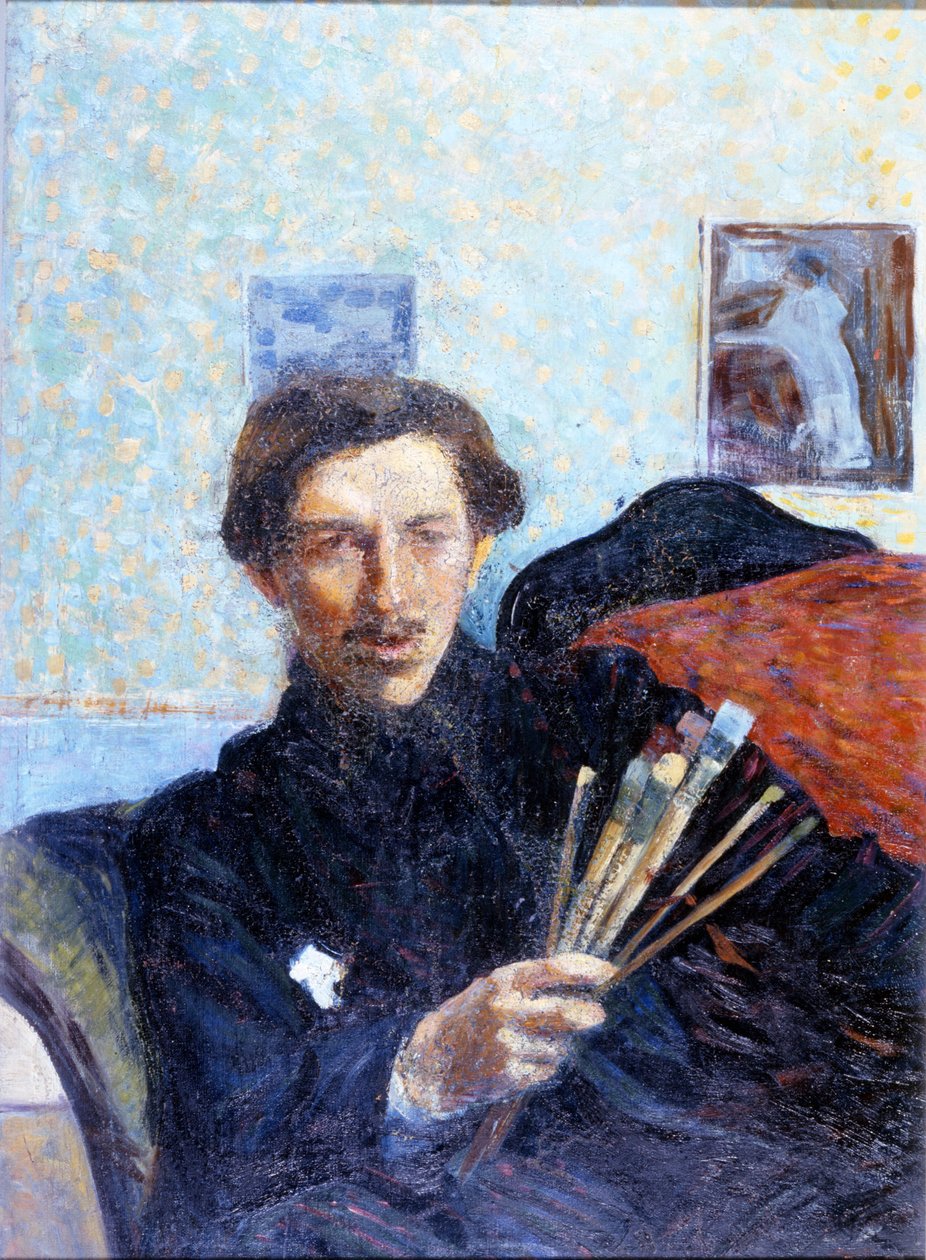 Auto-retrato de Umberto Boccioni em 1908. Pinacoteca di Brera Milan. de Umberto Boccioni