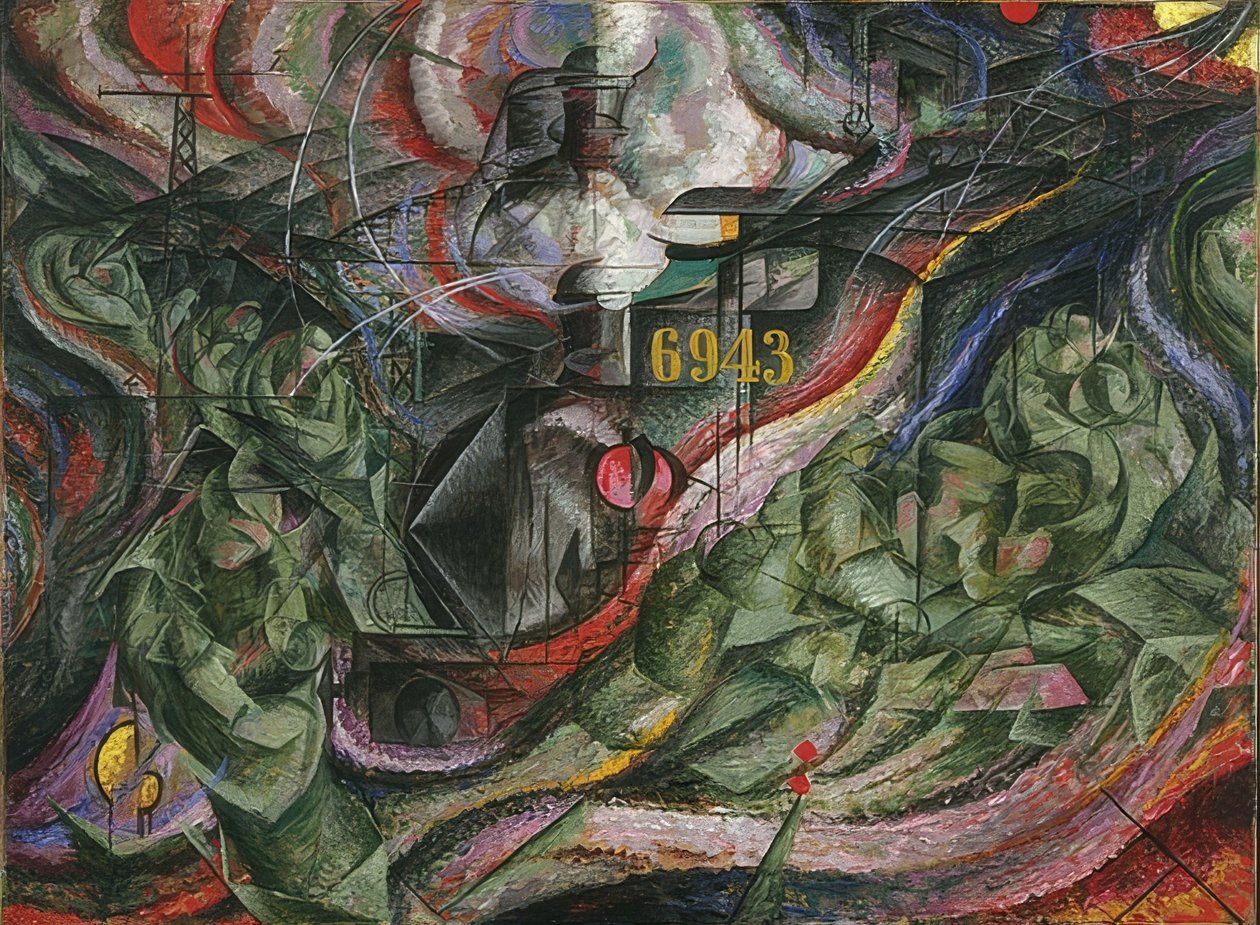 Estados de espírito I: As despedidas. 1911 de Umberto Boccioni