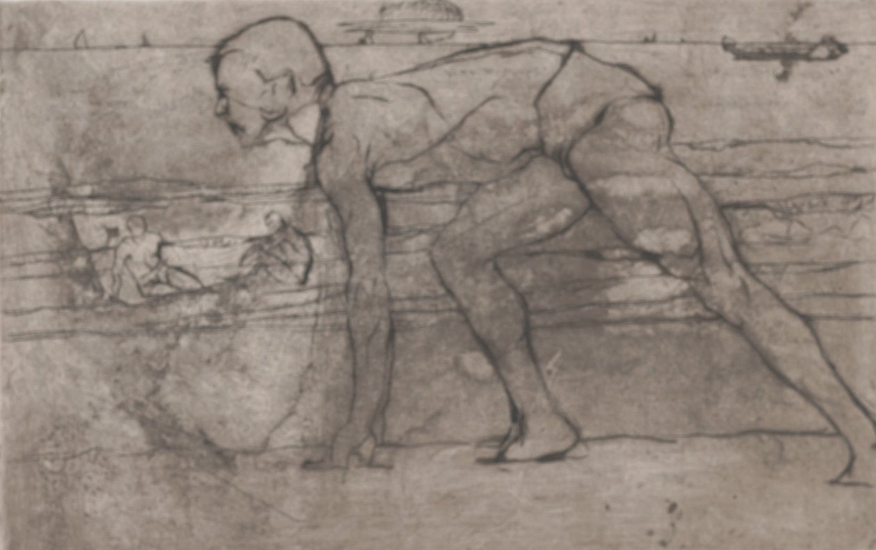 O Atleta, 1907. de Umberto Boccioni