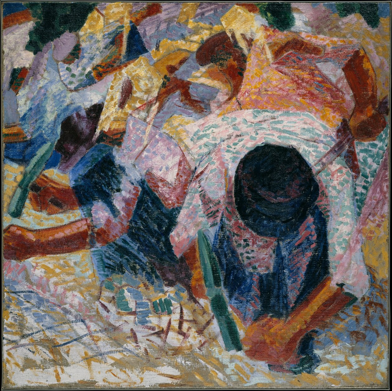 Die Straßenpflasterer de Umberto Boccioni