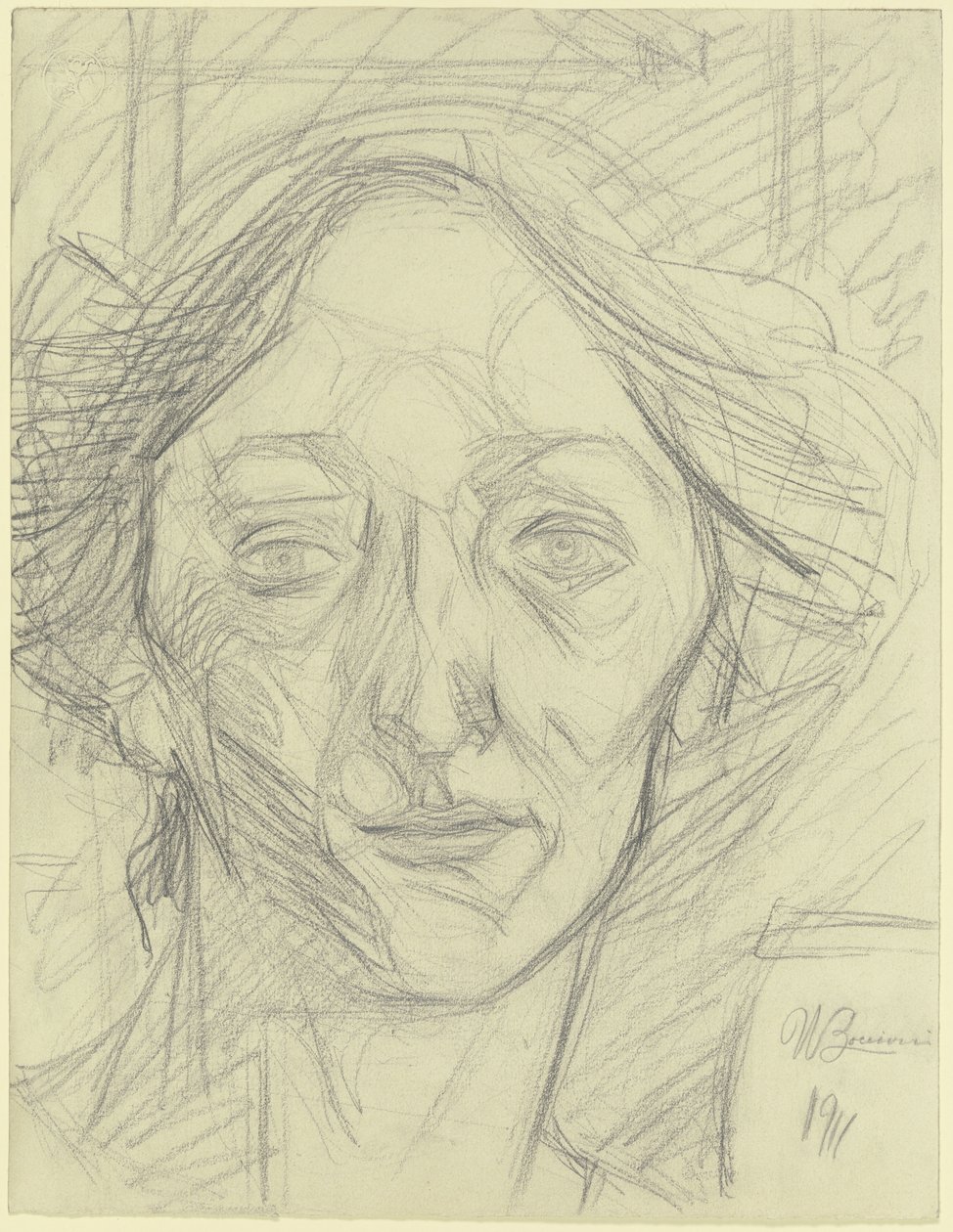 Cabeça de mulher de Umberto Boccioni