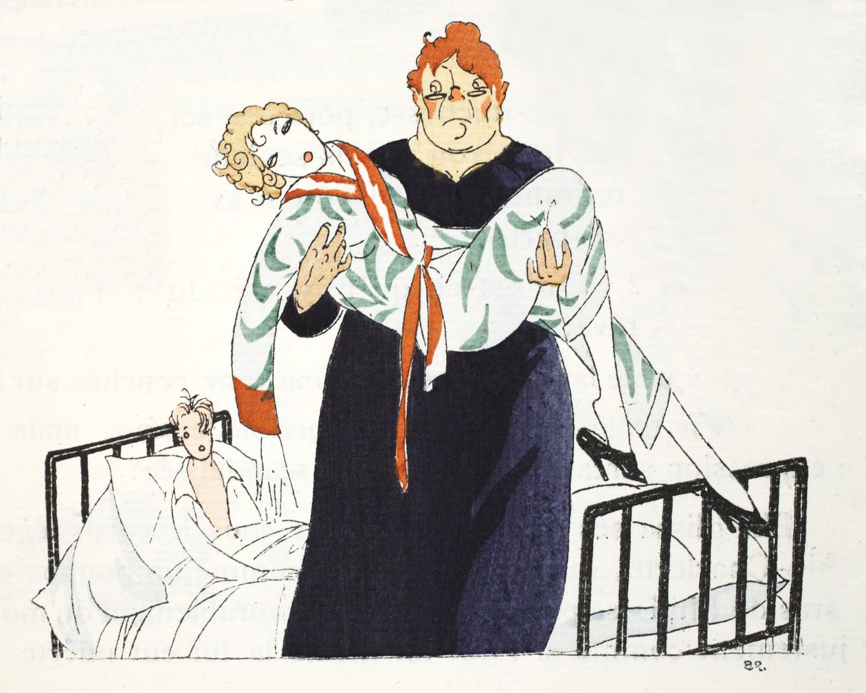 Todas as coisas boas devem chegar ao fim ... (pochoir print) de Umberto Brunelleschi