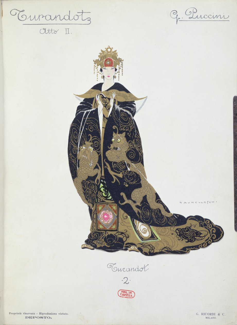 Figurinos para a ópera 