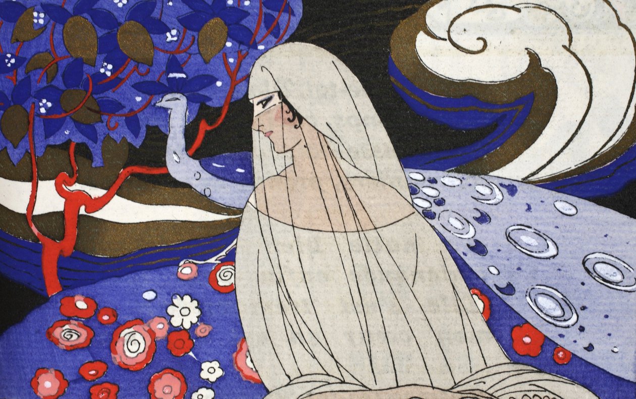 Canção de Denderan (impressão pochoir) de Umberto Brunelleschi