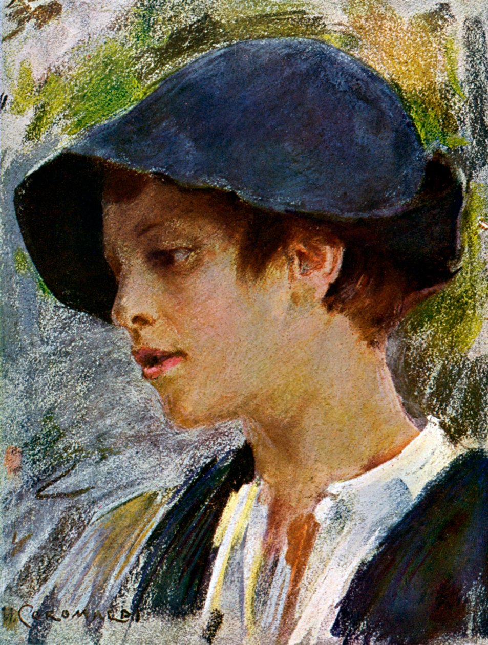 Um pastor romano, 1908-1909. de Umberto Coromaldi