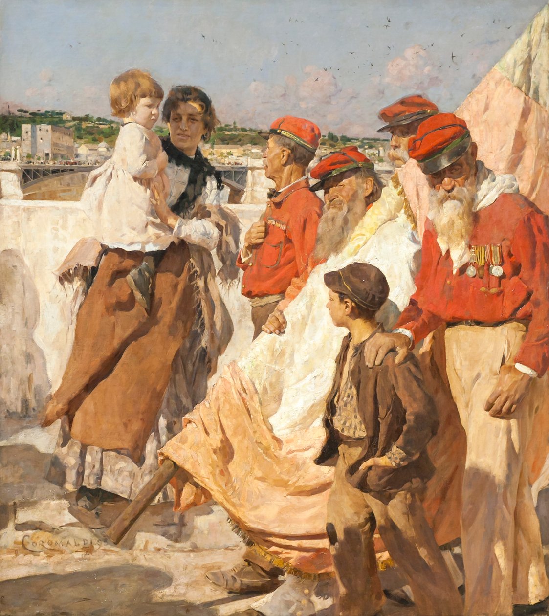Camisolas vermelhas de Umberto Coromaldi