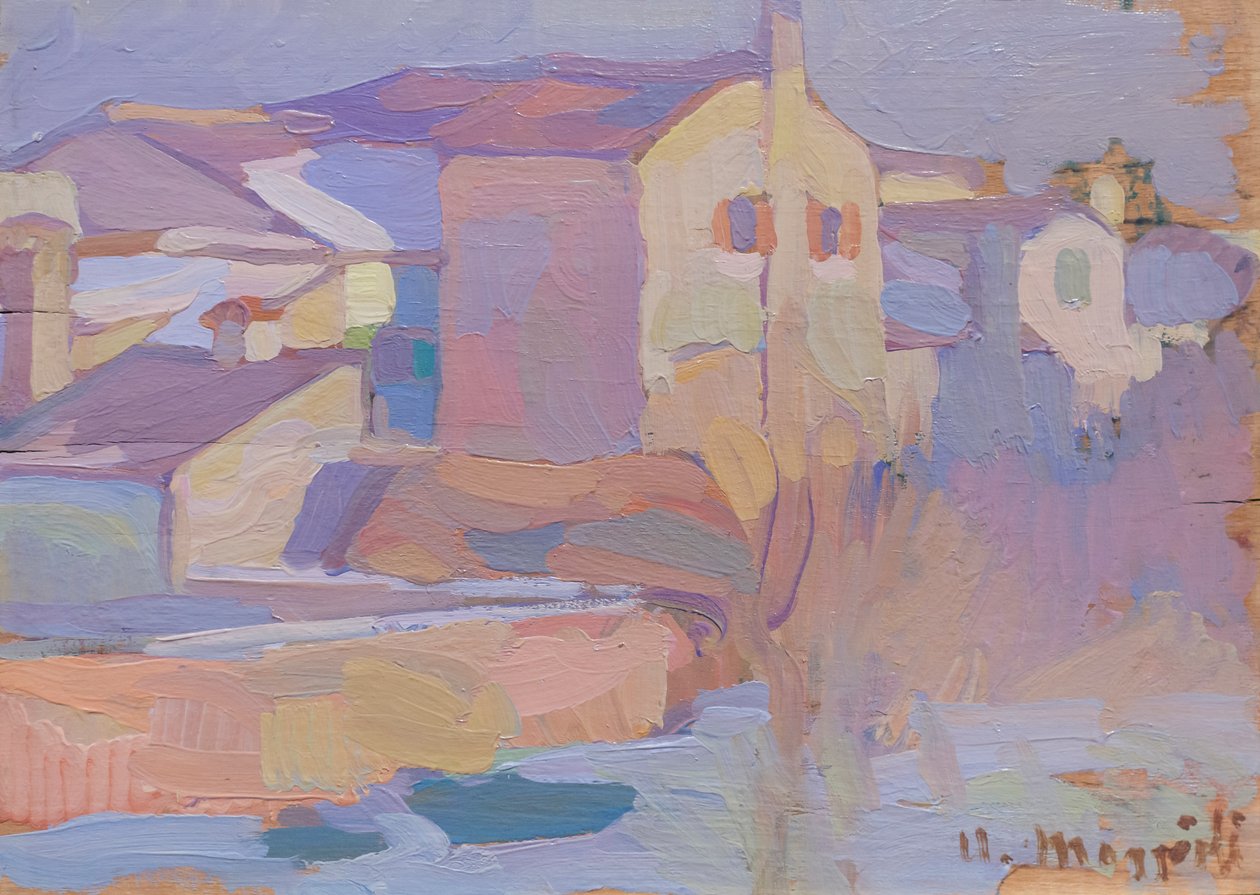 Pequena paisagem de Burano de Umberto Moggioli