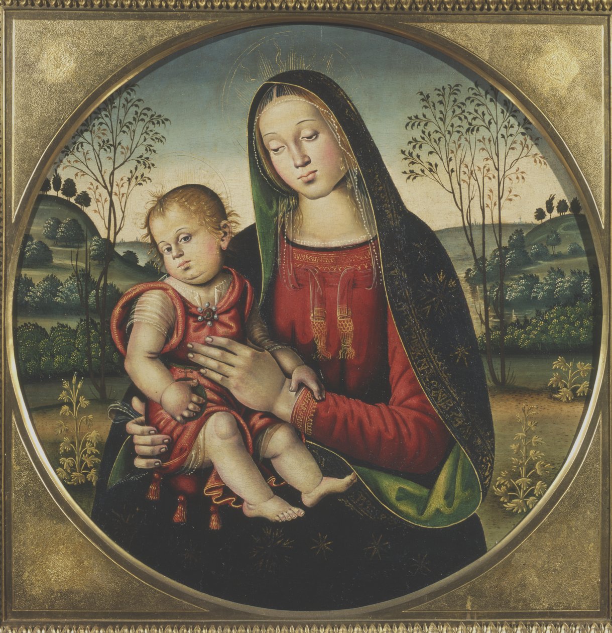 Madonna e criança de Umbrian School