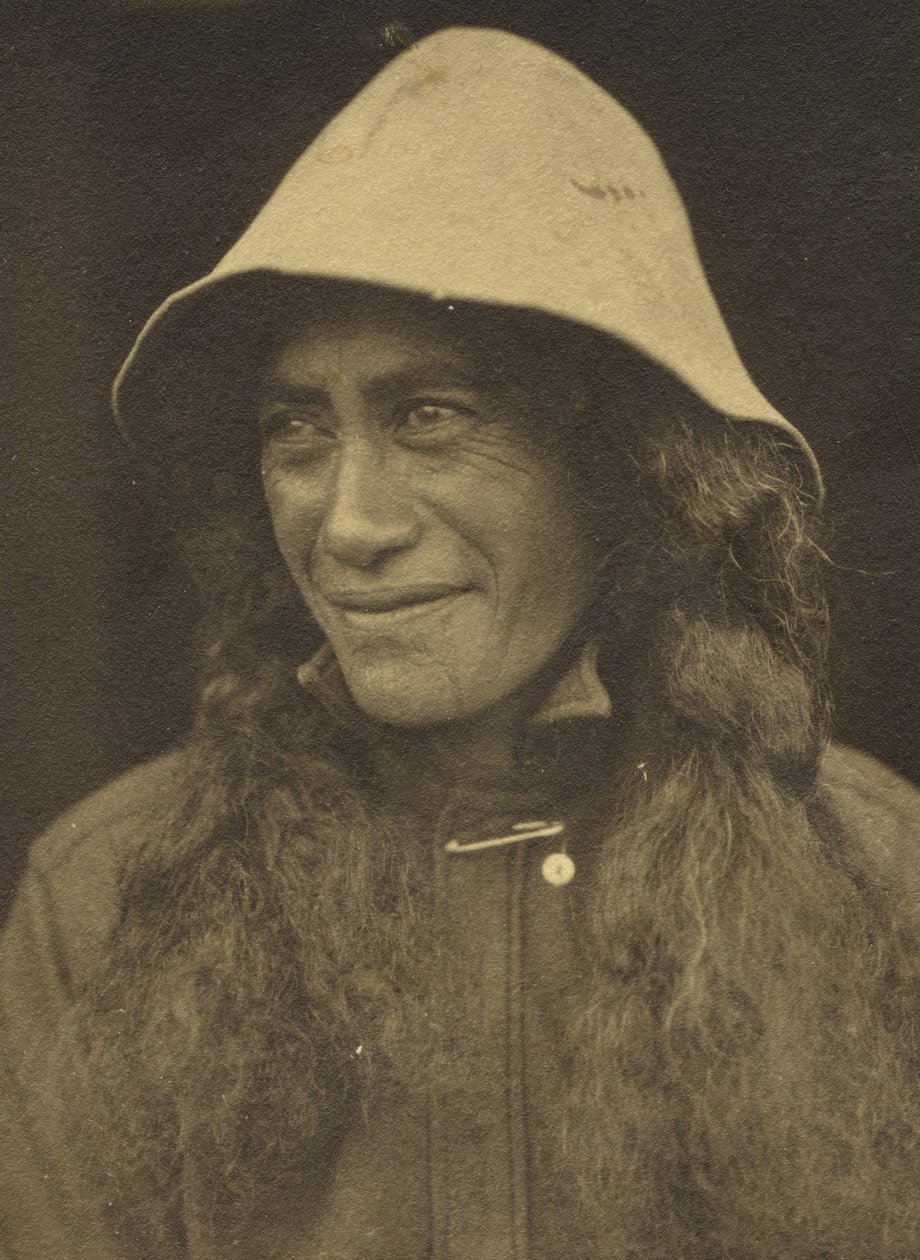 Retrato, Tauranga, c.1930 (impressão em gelatina de prata) de Una Garlick