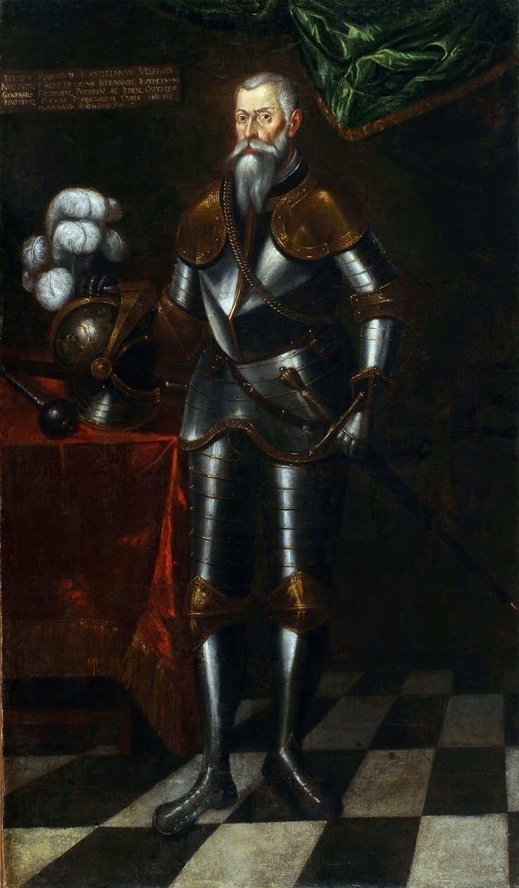 Yuri Radziwill, lituano Hércules. pintor desconhecido, 1ª metade do século XVII. Óleo sobre tela 210 x 122 cm. O Museu Nacional de Arte da Belarus Belarus (tarashkevitsa) de Unbekannt Unbekannt