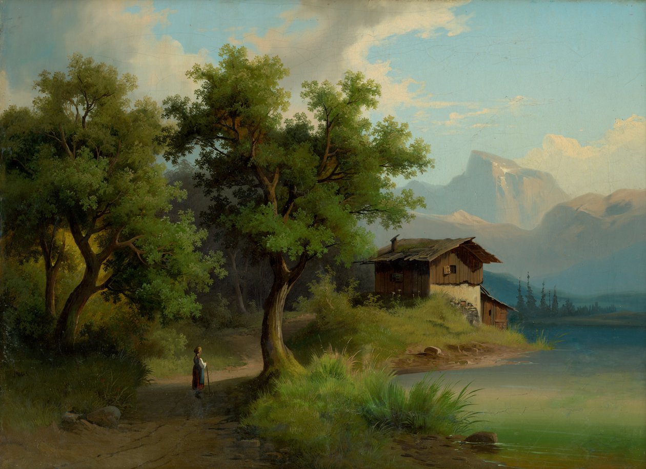 Paisagem alpina de Unbekannt Unbekannt