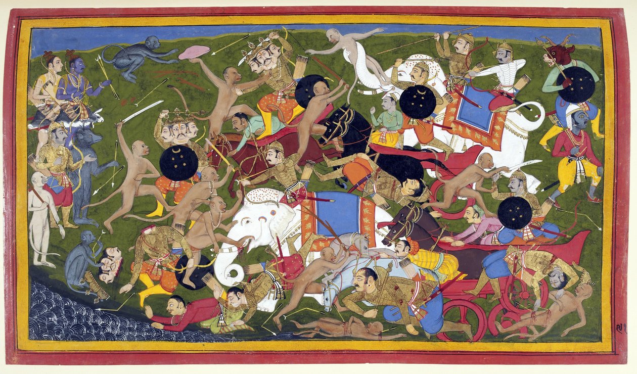 Batalha em Lanka, Ramayana, Udaipur de Unbekannt Unbekannt