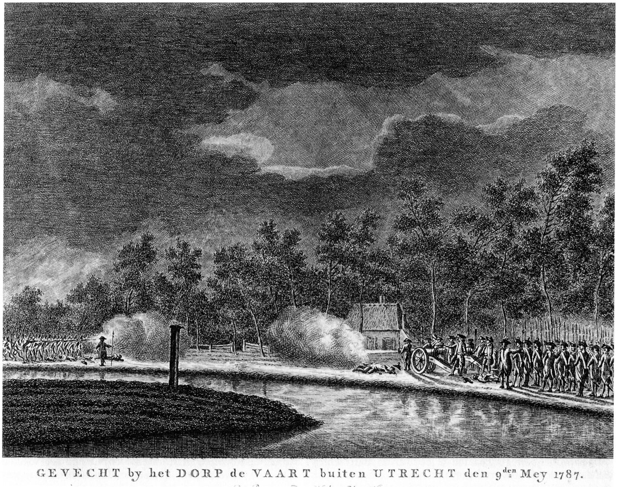 Batalha perto de Vreeswijk, 1787 de Unbekannt Unbekannt