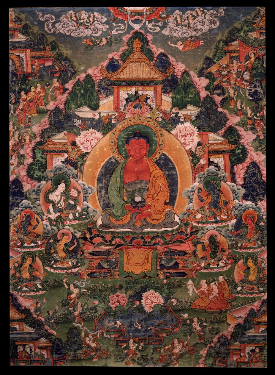 Buda Amitabh em sua terra pura de Suvakti de Unbekannt Unbekannt