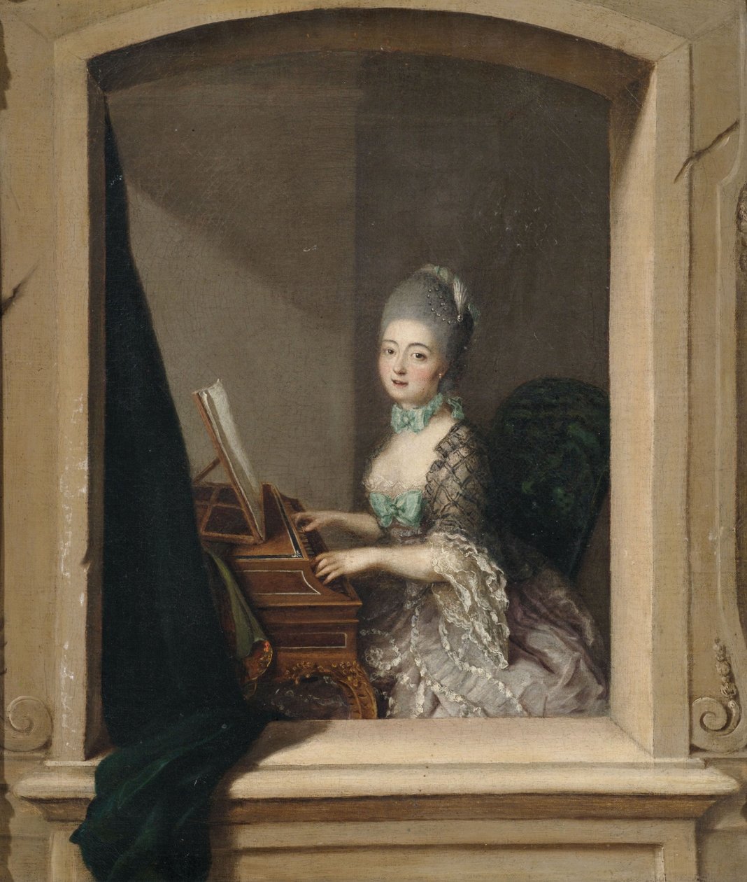 Lady no cravo na janela de Unbekannt Unbekannt