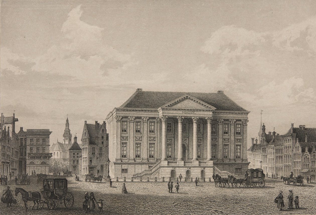 O Grote Markt de Groningen em 1858 de Unbekannt Unbekannt