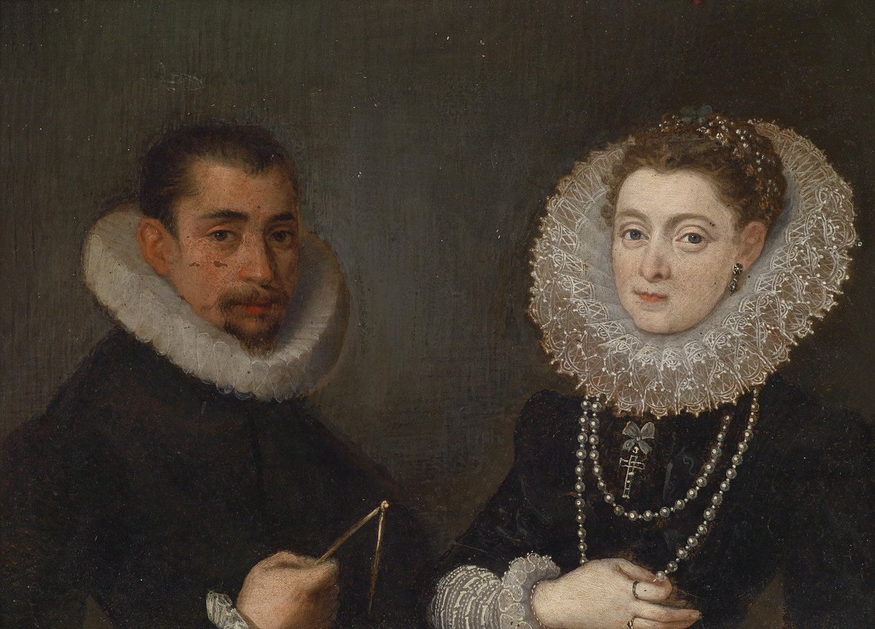 Retrato duplo (escola de Mântua, século XVI de Unbekannt Unbekannt