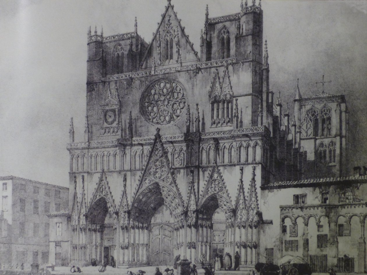 Fachada, de, a, catedral, saint-jean, de, lyon de Unbekannt Unbekannt
