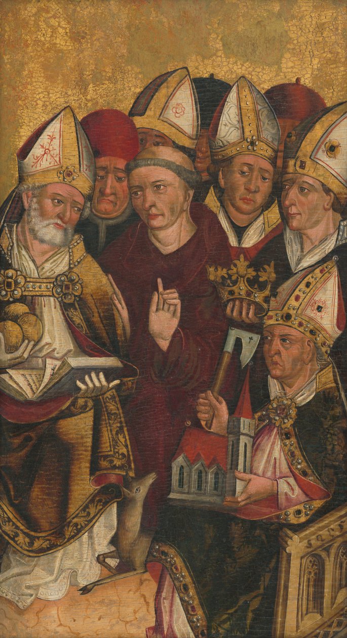 Fragmento da asa do altar de Parchovian de Unbekannt Unbekannt