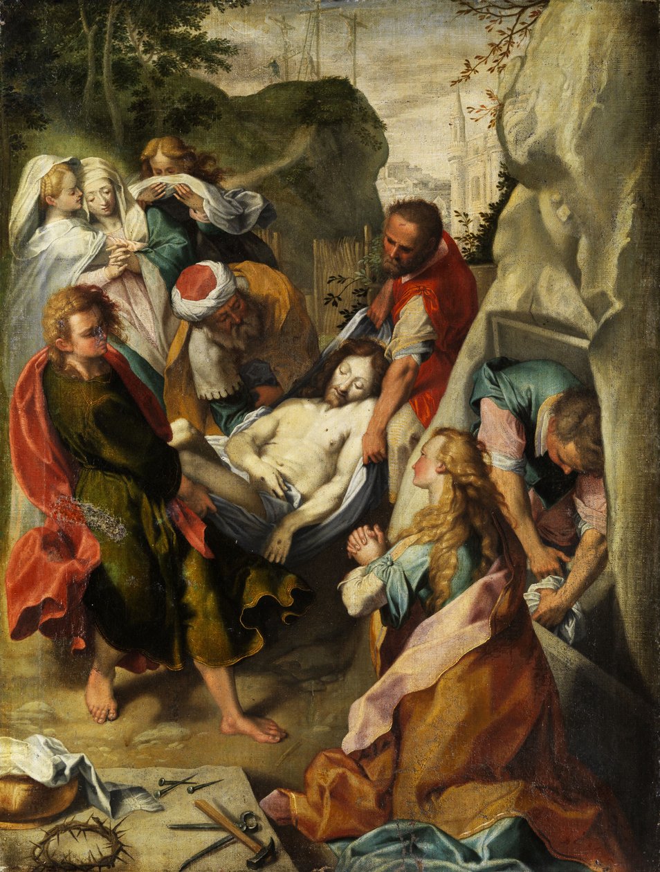 Grablegung Christi. de Unbekannt Unbekannt