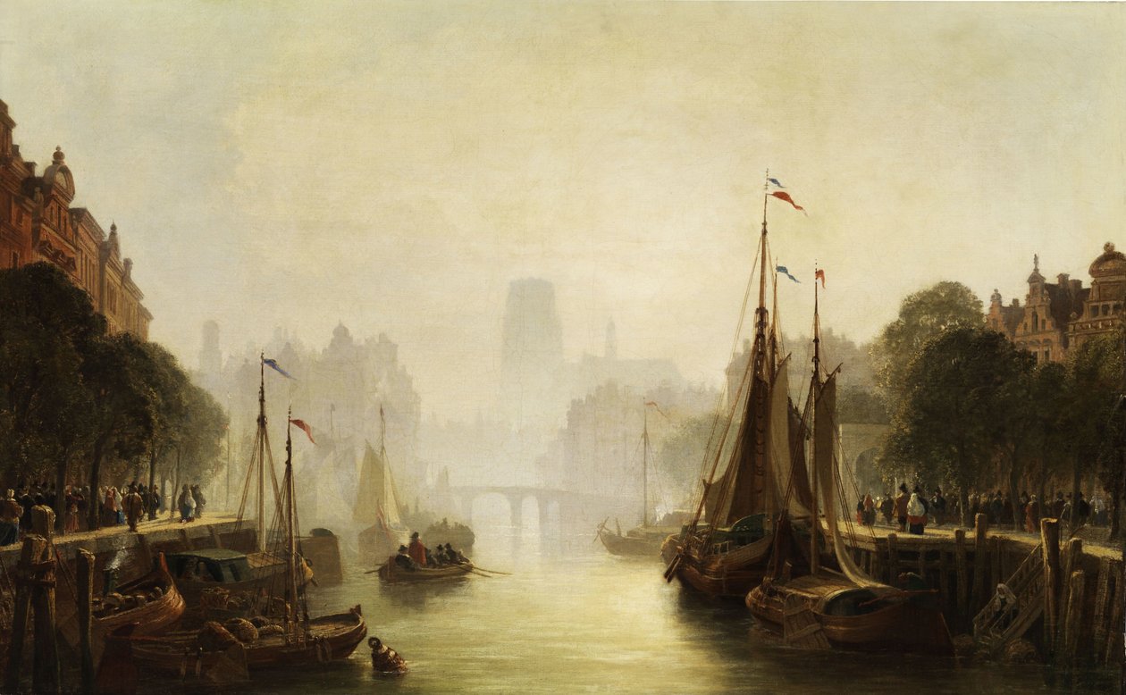 Canal, em, amsterdão de Unbekannt Unbekannt