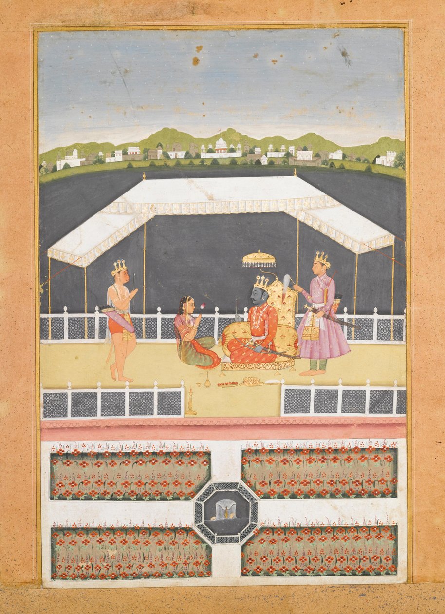 Hanuman oferece respeitos a Rama de Unbekannt Unbekannt
