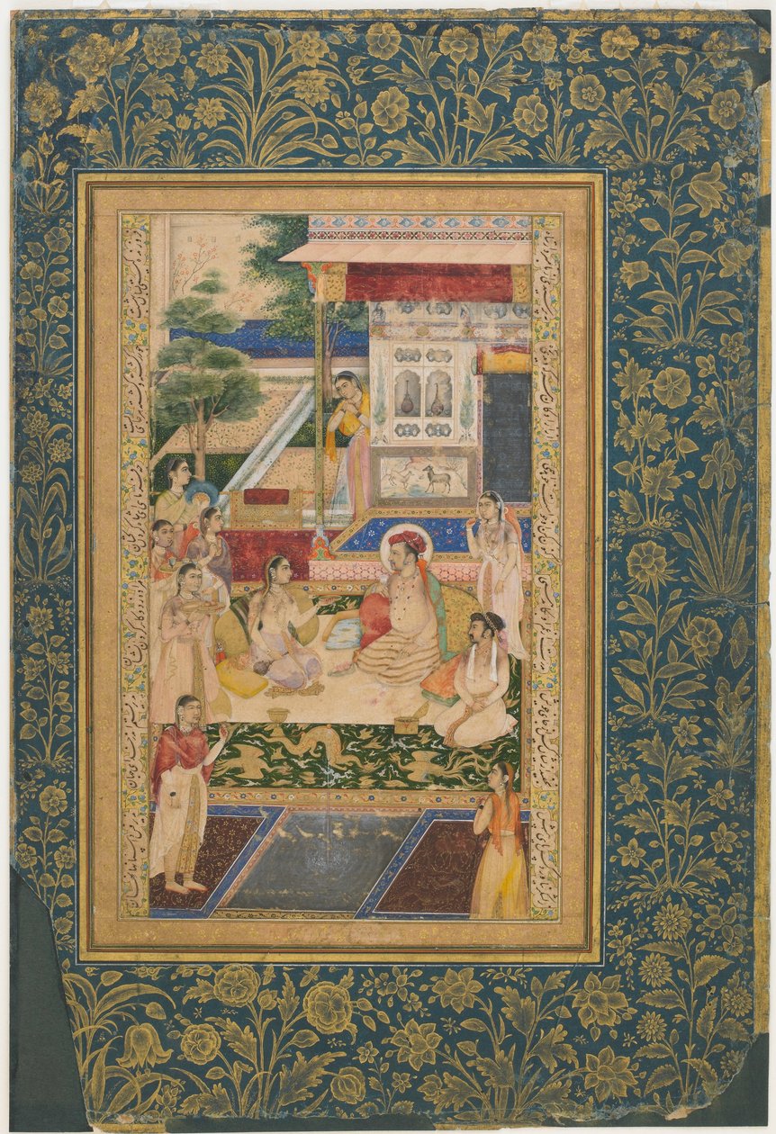 Jahangir e Príncipe Khurram com Nur Jahan de Unbekannt Unbekannt