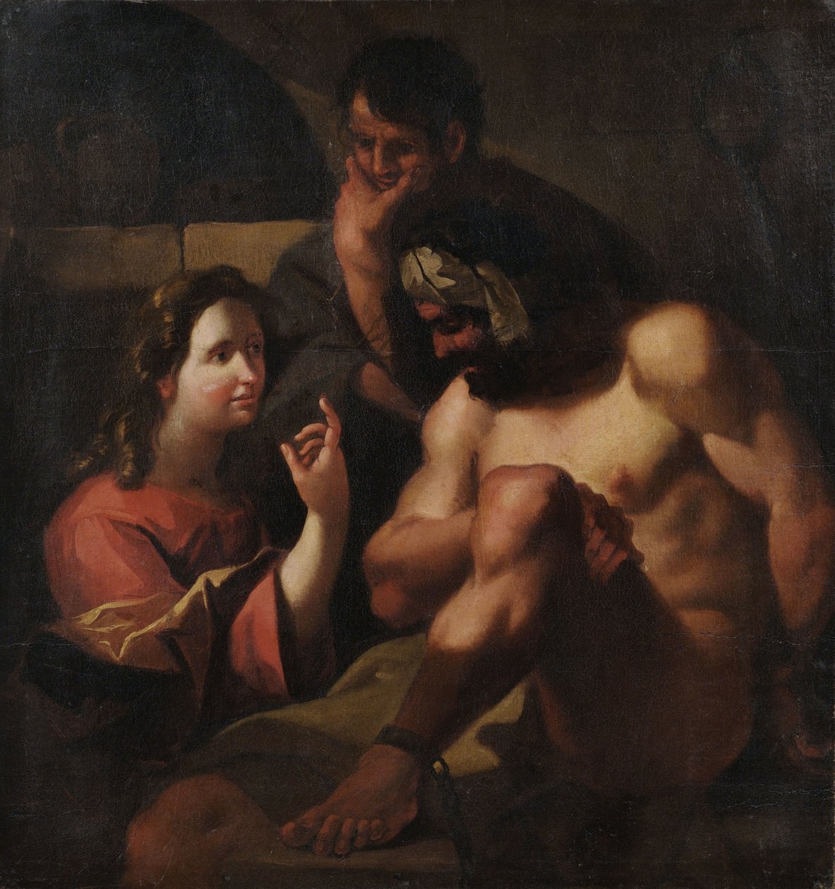 José interpreta os sonhos de dois prisioneiros (Gênesis 40). de Unbekannt Unbekannt