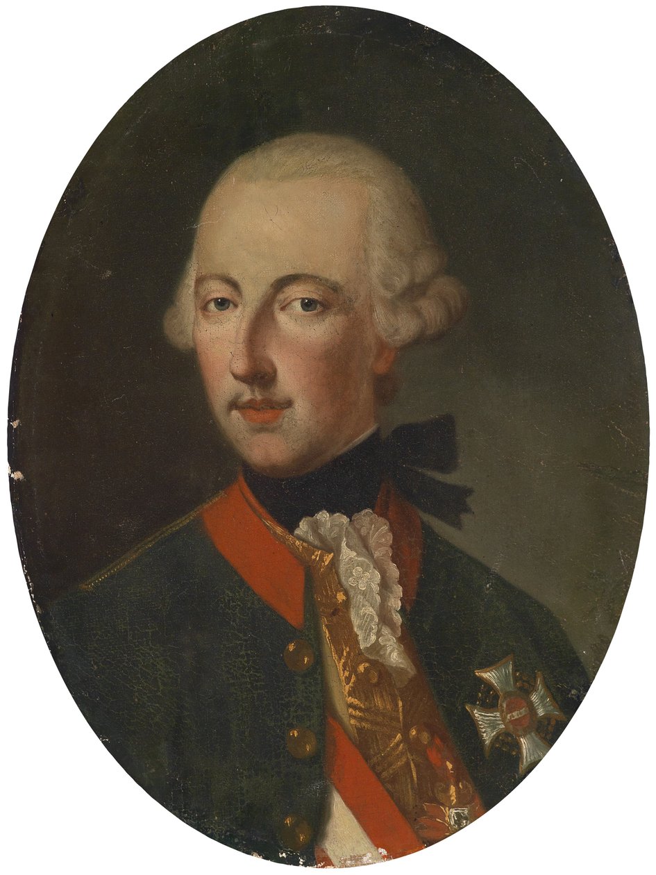 Imperador José II de uniforme com decorações de Unbekannt Unbekannt