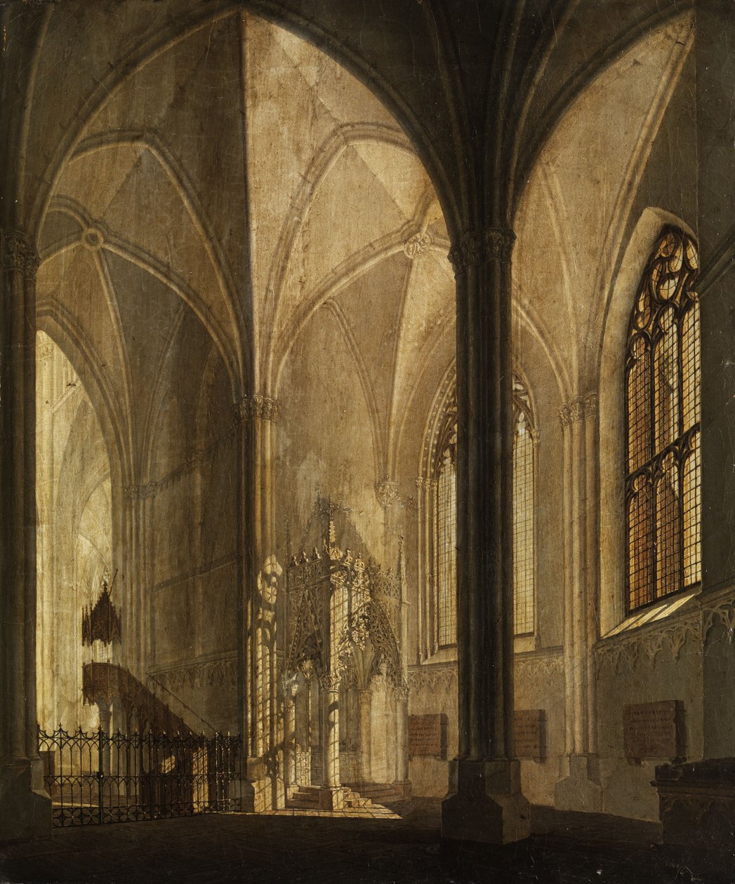 interior da igreja. Século XIX de Unbekannt Unbekannt