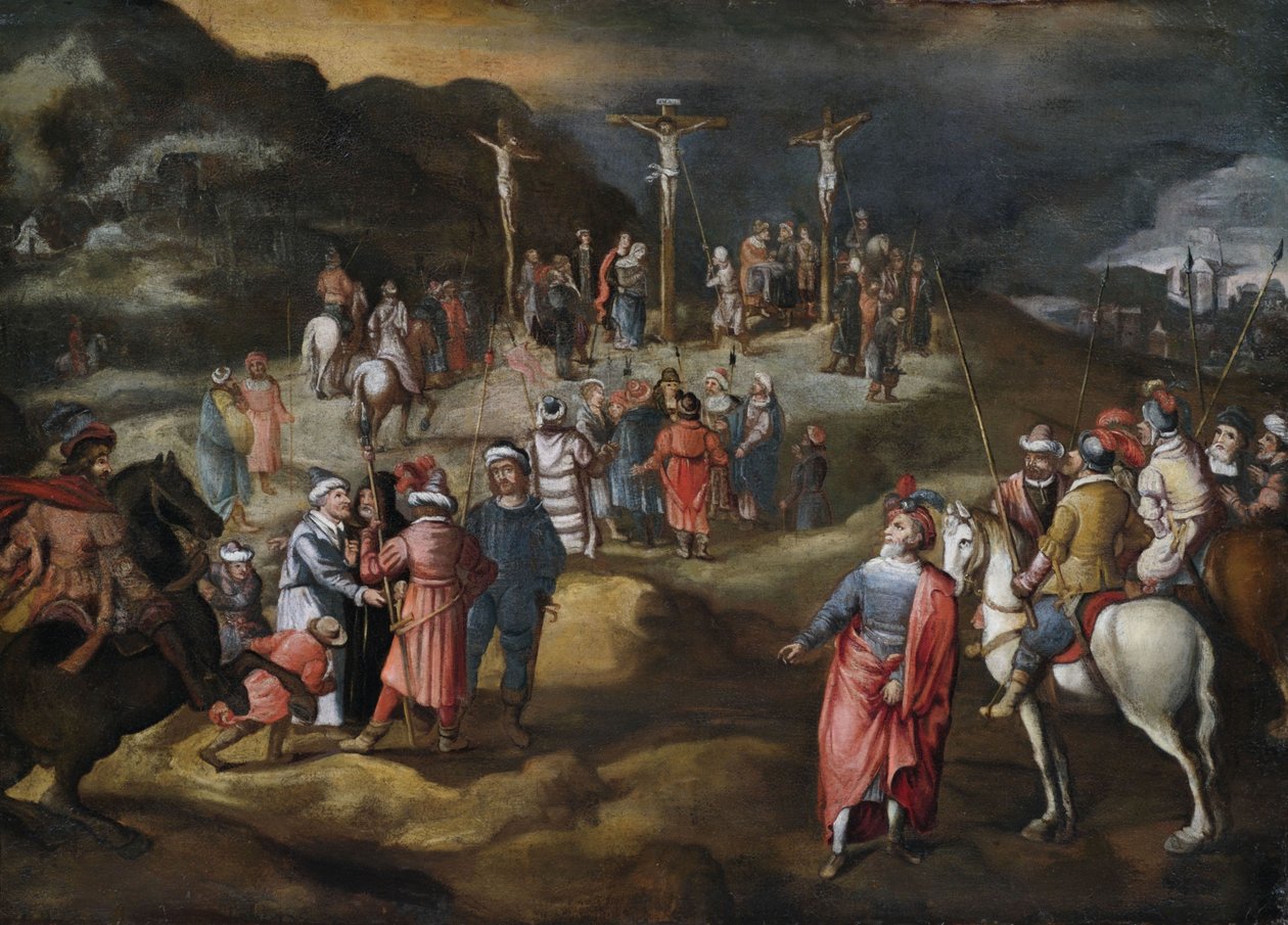 Crucificação de Cristo no Calvário de Unbekannt Unbekannt