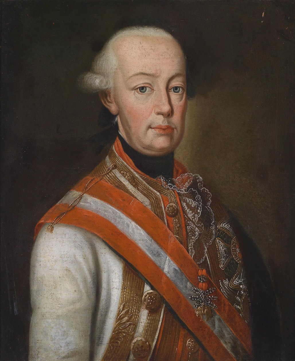 Leopold II no uniforme do Marechal de Campo, decorado com a Ordem da Casa Austríaca de Unbekannt Unbekannt