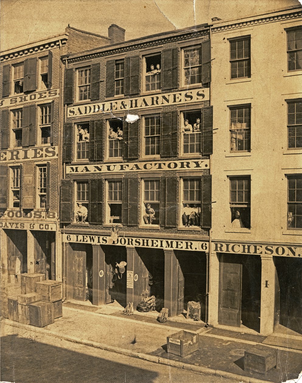 Fabricação de sela e arnês de Lewis Dorsheimer, 6 North Main Street de Unbekannt Unbekannt