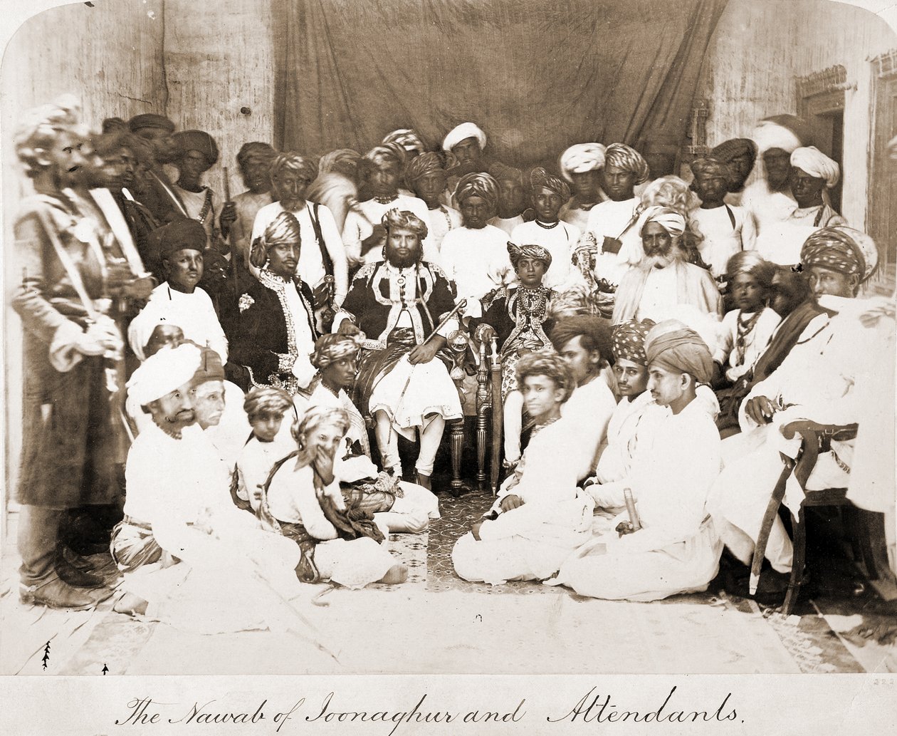 Mahabat Khan (1851-1882), O Nawab de Junagarh, de 1870 de Unbekannt Unbekannt