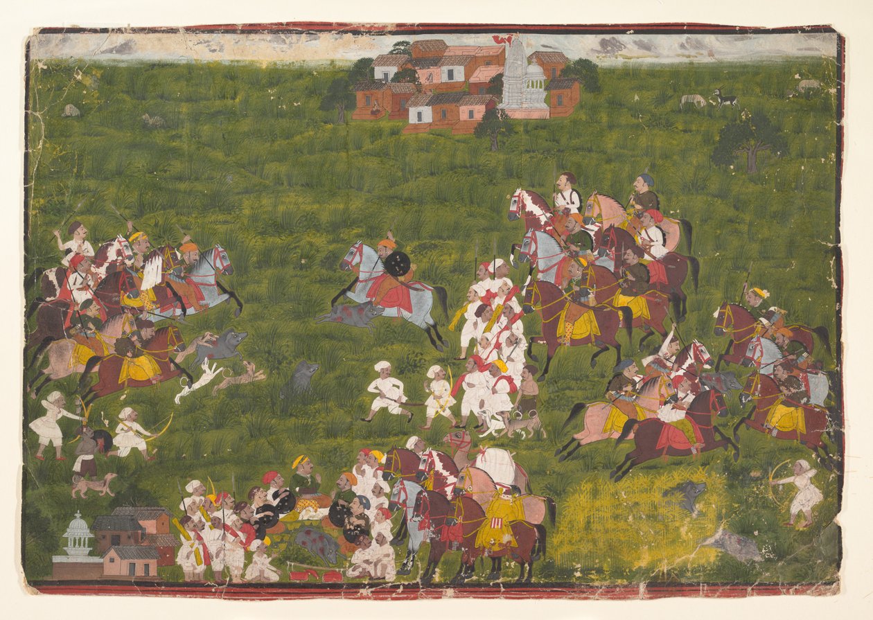 Maharana Sangram Singh Caça Javali de Unbekannt Unbekannt