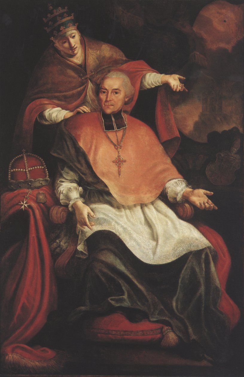 Maximiliano Christoph von Rodt, com alegoria do papado. de Unbekannt Unbekannt