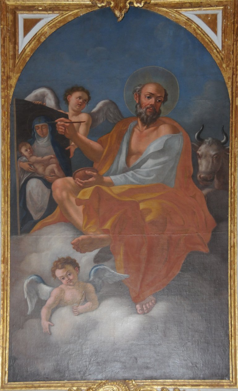 Pintura de São Lucas Evangelista em Tibães, Braga, Portugal de Unbekannt Unbekannt