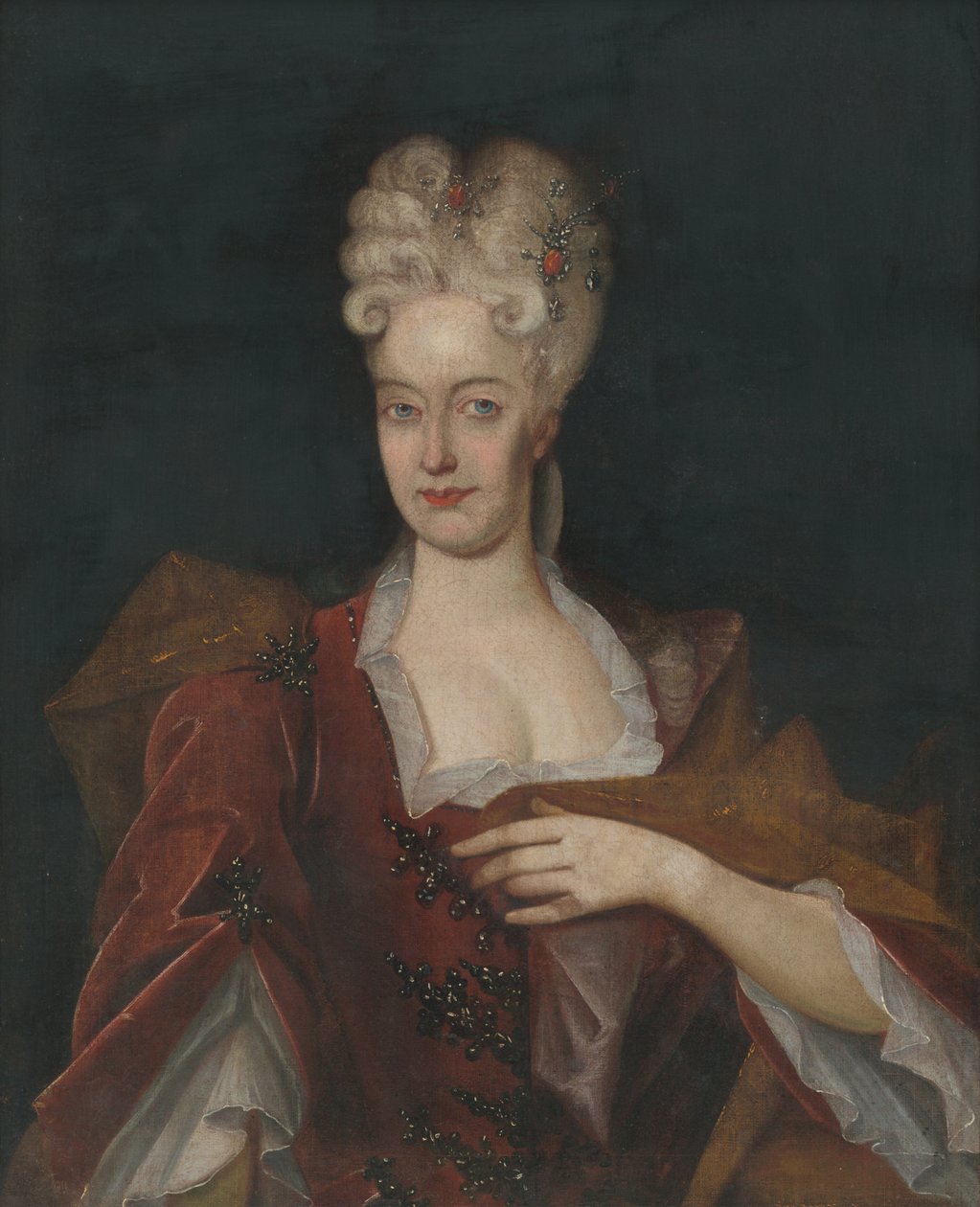 Retrato de mulher Rákoczi II. Amalia de Sharlotta Hesse-Reinfelss de Unbekannt Unbekannt