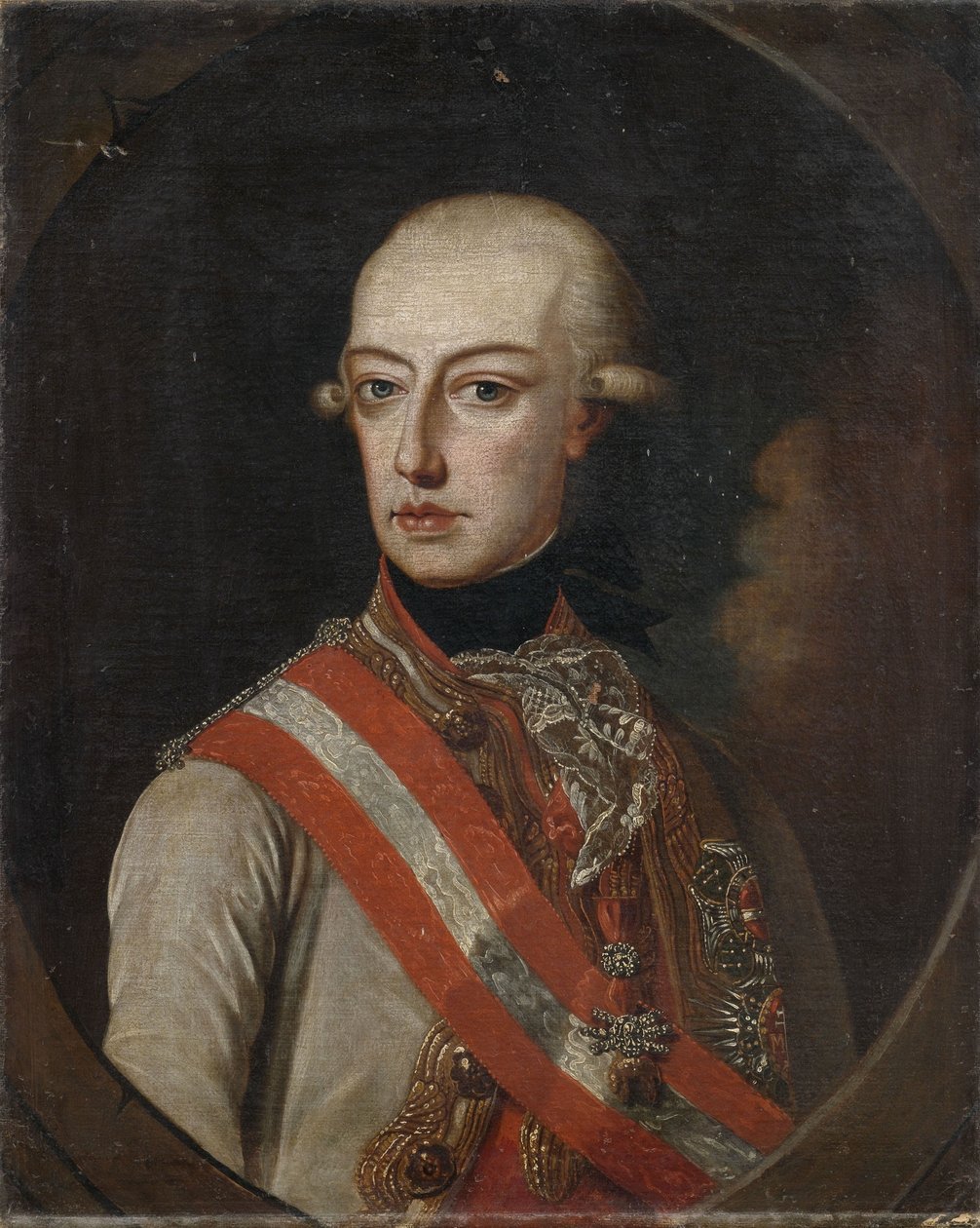 Retrato do Imperador José II com a Ordem do Tosão de Ouro de Unbekannt Unbekannt