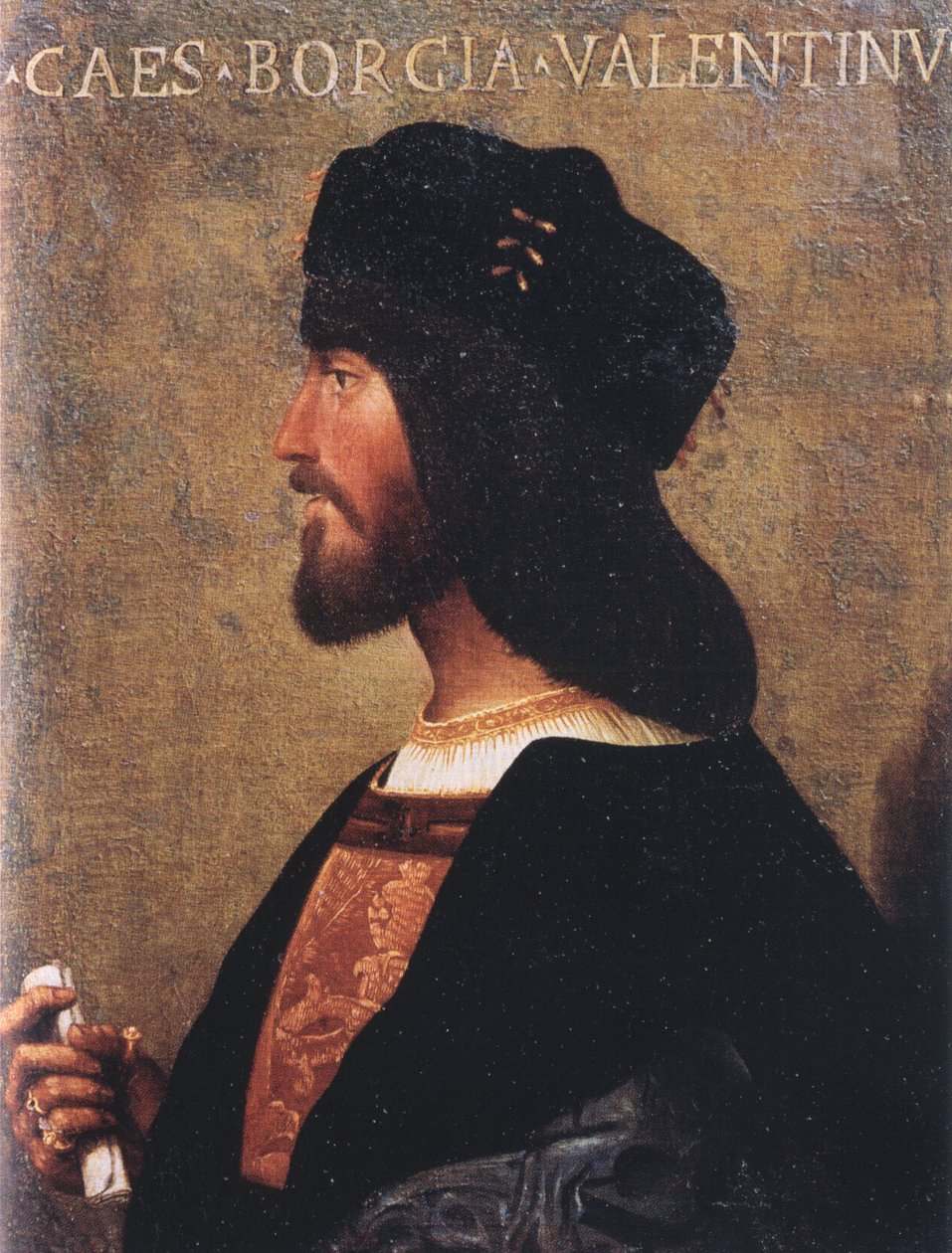 Retrato de Cesare Borgia (1475-1507) de Unbekannt Unbekannt