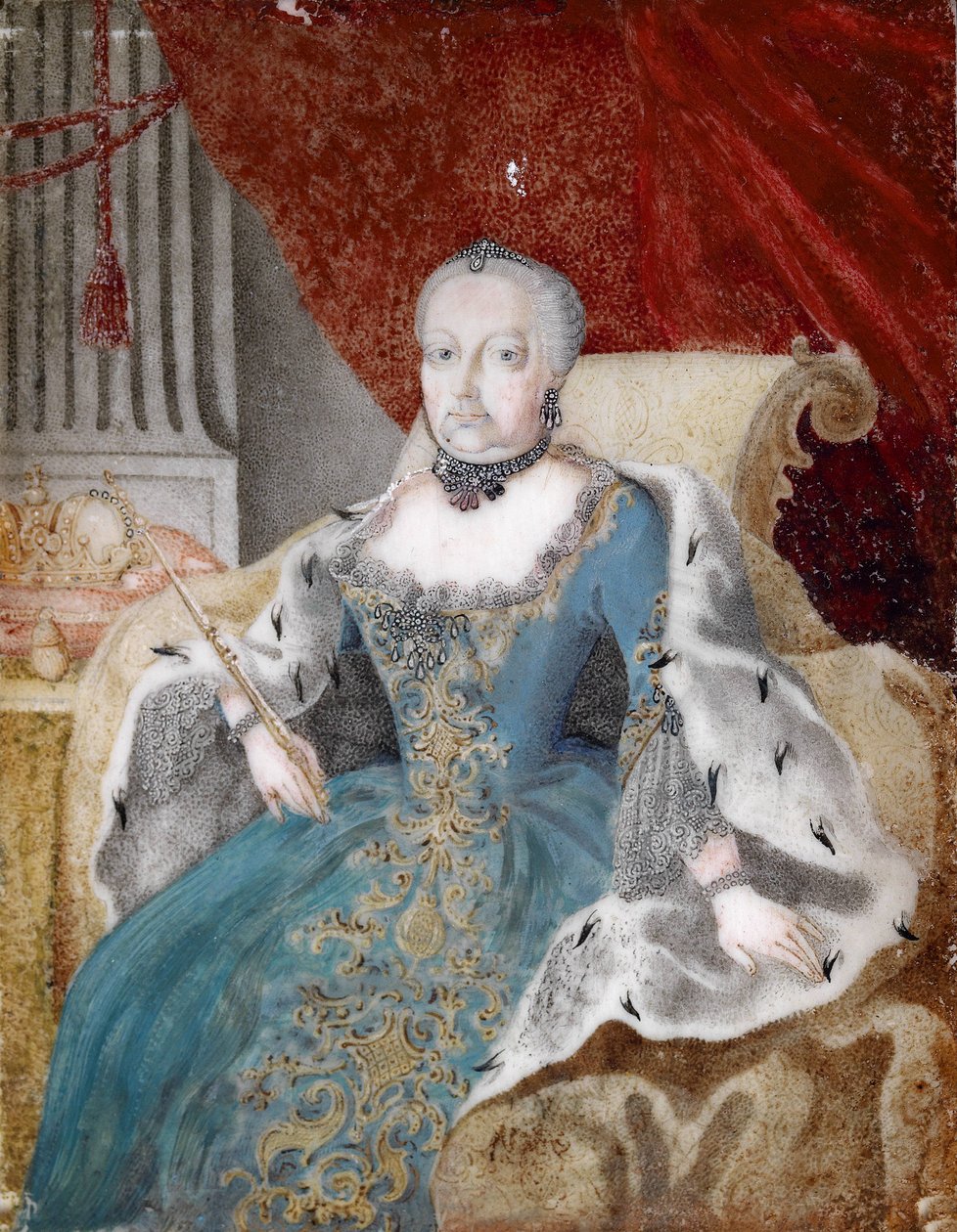 Retrato de Maria Theresia (1717-1780) de Unbekannt Unbekannt